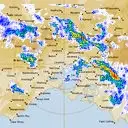 Live Melbourne Weather Radar - 128km - Rain Rate