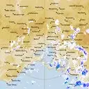 Live Melbourne Weather Radar - 128km - Rain Rate