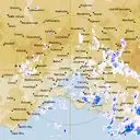Live Melbourne Weather Radar - 128km - Rain Rate