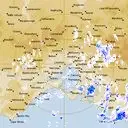 Live Melbourne Weather Radar - 128km - Rain Rate