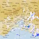 Live Melbourne Weather Radar - 128km - Rain Rate
