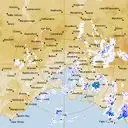 Live Melbourne Weather Radar - 128km - Rain Rate