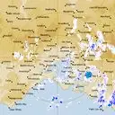 Live Melbourne Weather Radar - 128km - Rain Rate