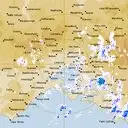 Live Melbourne Weather Radar - 128km - Rain Rate