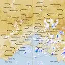 Live Melbourne Weather Radar - 128km - Rain Rate
