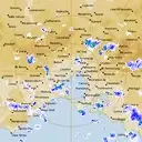 Live Melbourne Weather Radar - 128km - Rain Rate