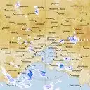 Live Melbourne Weather Radar - 128km - Rain Rate