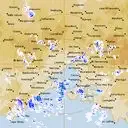 Live Melbourne Weather Radar - 128km - Rain Rate