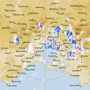 Live Melbourne Weather Radar - 128km - Rain Rate