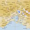 Live Melbourne Weather Radar - 128km - Rain Rate