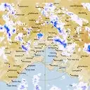 Live Melbourne Weather Radar - 128km - Rain Rate