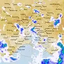 Live Melbourne Weather Radar - 128km - Rain Rate