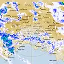 Live Melbourne Weather Radar - 128km - Rain Rate