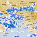 Live Melbourne Weather Radar - 128km - Rain Rate