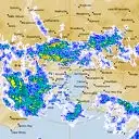 Live Melbourne Weather Radar - 128km - Rain Rate