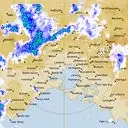 Live Melbourne Weather Radar - 128km - Rain Rate