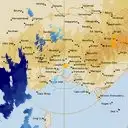 Live Melbourne Weather Radar - 128km - Doppler Wind