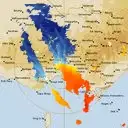 Live Melbourne Weather Radar - 128km - Doppler Wind