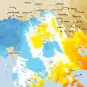 Live Melbourne Weather Radar - 128km - Doppler Wind