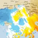 Live Melbourne Weather Radar - 128km - Doppler Wind