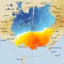 Live Melbourne Weather Radar - 128km - Doppler Wind