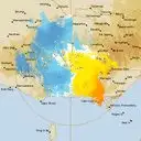 Live Melbourne Weather Radar - 128km - Doppler Wind