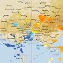 Live Melbourne Weather Radar - 128km - Doppler Wind