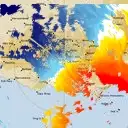 Live Melbourne Weather Radar - 128km - Doppler Wind