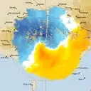 Live Melbourne Weather Radar - 128km - Doppler Wind