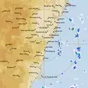 Live Wollongong Weather Radar - 128km - Rain Rate