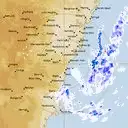 Live Wollongong Weather Radar - 128km - Rain Rate