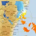 Live Wollongong Weather Radar - 128km - Doppler Wind
