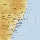 Live Newcastle Weather Radar - 256km - Rain Rate