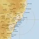 Live Newcastle Weather Radar - 256km - Rain Rate