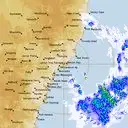Live Newcastle Weather Radar - 256km - Rain Rate