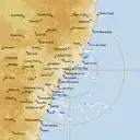Live Newcastle Weather Radar - 256km - Rain Rate