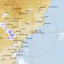 Live Newcastle Weather Radar - 128km - Rain Rate
