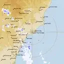 Live Newcastle Weather Radar - 128km - Rain Rate