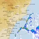 Live Newcastle Weather Radar - 128km - Rain Rate
