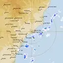 Live Newcastle Weather Radar - 128km - Rain Rate