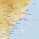 Live Newcastle Weather Radar - 128km - Rain Rate