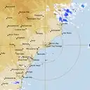 Live Newcastle Weather Radar - 128km - Rain Rate