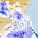 Live Newcastle Weather Radar - 128km - Rain Rate