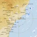 Live Newcastle Weather Radar - 128km - Rain Rate
