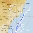 Live Newcastle Weather Radar - 128km - Rain Rate