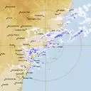 Live Newcastle Weather Radar - 128km - Rain Rate
