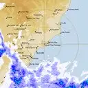 Live Newcastle Weather Radar - 128km - Rain Rate