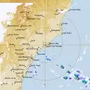 Live Newcastle Weather Radar - 128km - Rain Rate