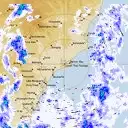 Live Newcastle Weather Radar - 128km - Rain Rate
