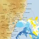 Live Newcastle Weather Radar - 128km - Doppler Wind